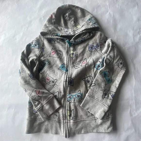 Cat & Jack | Shirts & Tops | Cat Jack Girls Zip Up Cats